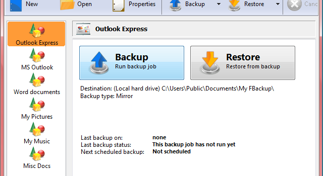 電腦還原軟體 FBackup