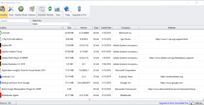 移除軟體工具 Revo Uninstaller 免安裝版