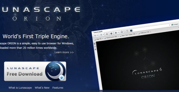 速度超快的三核心網頁瀏覽器 lunascape瀏覽器繁體中文免安裝版