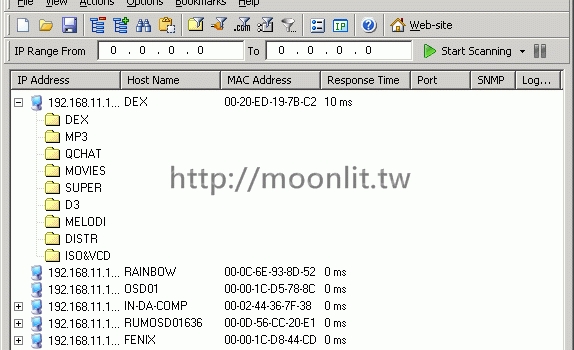 區網檔案分享軟體 SoftPerfect Network Scanner 免安裝版
