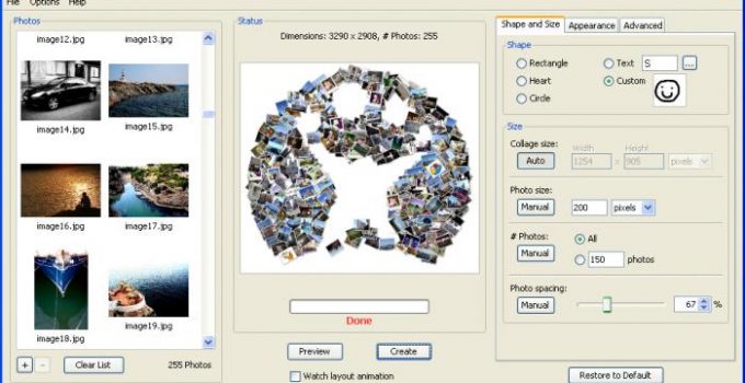 簡單製作照片拼貼效果 Shape Collage