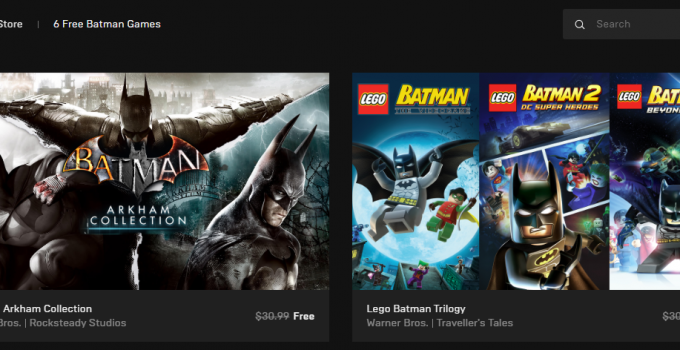 蝙蝠俠遊戲大放送 阿卡漢系列&樂高系列限時免費下載