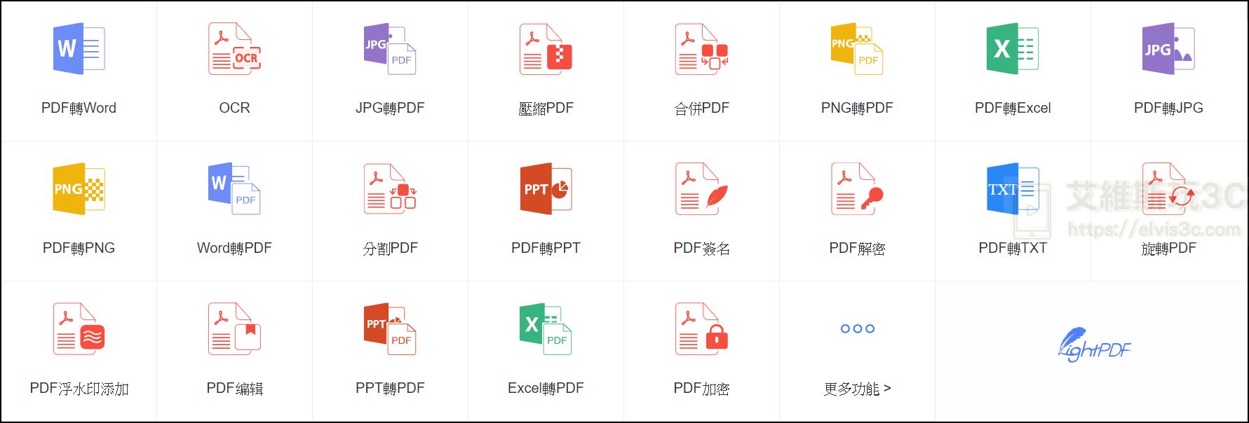 PDF轉Word轉換器免安裝網頁版 LightPDF 最佳線上PDF編輯器
