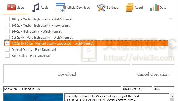 臉書影片下載工具 Usnip 支援下載高畫質影片 4K,8K